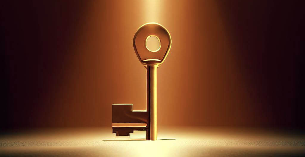Ein goldener Schlüssel symbolisiert die Fallsupervision