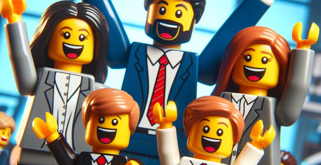 Eine Unternehmerfamilie als Legofiguren